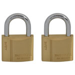 Faithfull BC04 Brass Padlock Keyed Alike 2 x 40mm