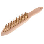 Faithfull FAI680B4 680/B4 Brass Wire Scratch Brush - 4 Row