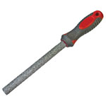 Faithfull FAITLFILE Carbide Tile File Half Round Soft Grip 150mm (6in)
