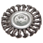 Faithfull 4311514135 Circular Wire Brush 115 x 12mm M14x2 Bore 0.35mm Wire