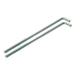 Faithfull PROEXTB18 External Building Profile - 460mm (18in) Bolts (Pack of 2)