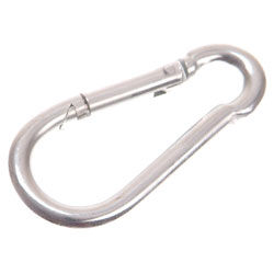 Faithfull FAICHFBS60 Fire Brigade Snap Hook 6mm Zinc Plated (Pack 4)