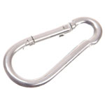 Faithfull FAICHFBS60S Fire Brigade Snap Hook Stainless Steel 6mm (Pack 2)