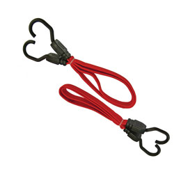 Faithfull FAITDBUNG30 Flat Bungee Cord 76cm (30in) Red 2 Piece