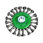 Faithfull FAIWBCT115S Flat Twist Knot Wire Brush 115 x 12mm M14x2 Bore