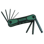 Faithfull FAIHKSF9AFB Folding Ball End Hexagon Key Set of 9 Imp (5/64 - 1/4in)