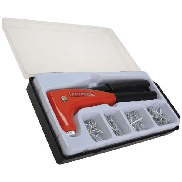 Man Dial Rivet Faithfull FAIRIVDIALK Heavy-Duty Dial Head Hand Riveter Kit | Rapid ...