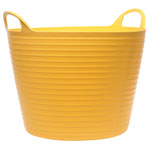 Faithfull FAIFLEX42Y Heavy-Duty Polyethylene Flex Tub 42 litres Yellow