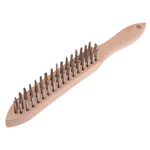 Faithfull FAI680S3 680/S3 Heavy-Duty Stainless Steel Scratch Brush - 3 Row