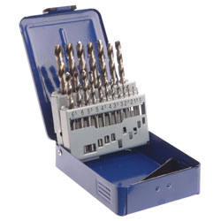 Faithfull FAIMSET19PRO HSS Drill Bit Set of 19 M2 1 - 10mm & Case