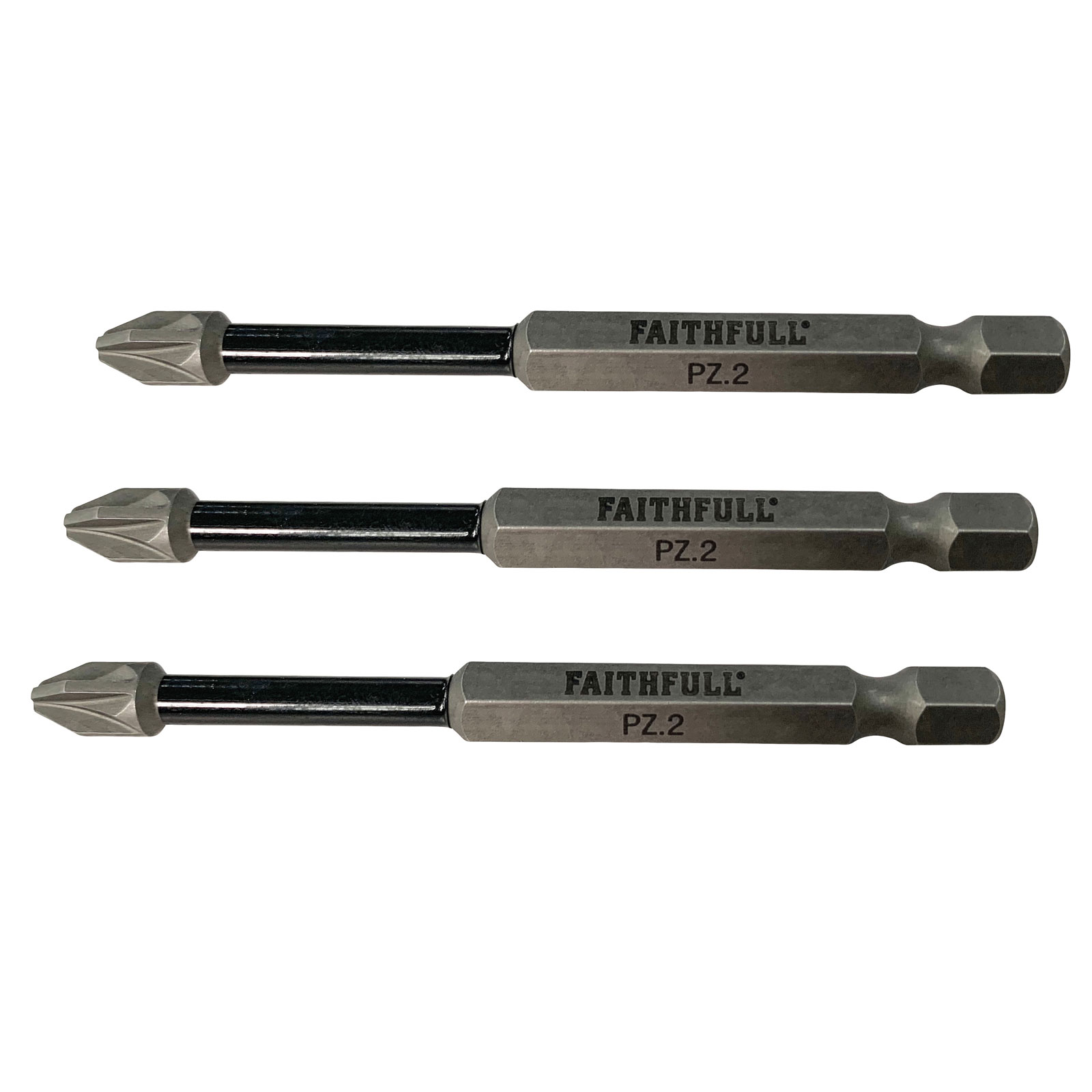 Faithfull Faisbpz275im Pozidriv Impact Screwdriver Bits Pz2 X 75mm