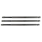 Faithfull FAISBPZ3150I Pozidriv Impact Screwdriver Bits PZ3 x 150mm (Pack 3)
