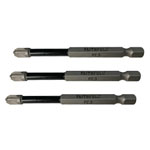 Faithfull FAISBPZ375IM Pozidriv Impact Screwdriver Bits PZ3 x 75mm (Pack 3)