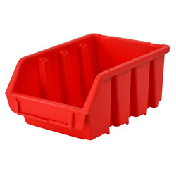 Faithfull FAITBBIN2 Interlocking Storage Bin Size 2 Red 116 x 161 x 75mm