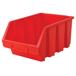 Faithfull FAITBBIN3 Interlocking Storage Bin Size 3 Red 170 x 240 x 126mm