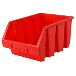 Faithfull FAITBBIN4 Interlocking Storage Bin Size 4 Red 209 x 340 x 155mm