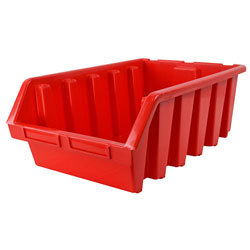 Faithfull FAITBBIN5 Interlocking Storage Bin Size 5 Red 333 x 500 x 187mm