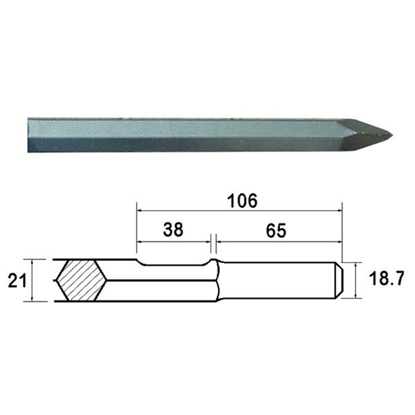 Click to view product details and reviews for Faithfull Faikagp450 Kango Shank Point 450mm 914113.
