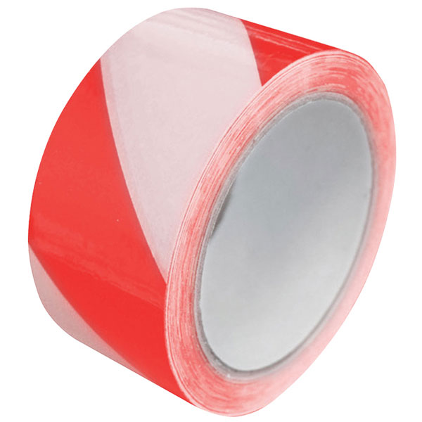  06525033HAZ-RW Laminated Self-Adhesive Hazard Tape Red/White 50mmx 33m