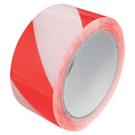 Faithfull 06525033HAZ-RW Laminated Self-Adhesive Hazard Tape Red/White 50mmx 33m