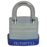 Faithfull QC0130 Laminated Steel Padlock 30mm 3 Keys