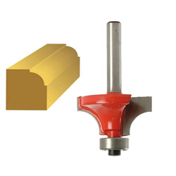 Faithfull FAIRB111 Router Bit TCT 9.5mm Rounding Over 1/4in Shank