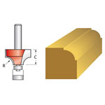 Faithfull FAIRB112 Router Bit TCT 6.3mm Rounding Over 1/4in Shank