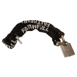 Faithfull FAIPLCHSET Padlock & Chain 1m x 9.5mm