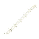 Faithfull FAICHPLWS612 Plastic Chain 6mm x 12.5m White Spiked