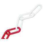 Faithfull FAICHPRW812C Plastic Chain 8mm x 12.5m Red / White