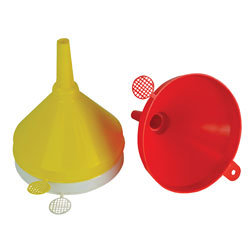 Faithfull AGT7801 Plastic Funnel 150mm Set, 3 Piece