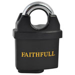 Faithfull LS 05 PVC Coated Brass Padlock 50mm