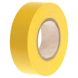 Faithfull 00351920YETB PVC Electrical Tape Yellow 19mm x 20m