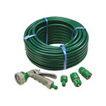 Faithfull 71039.16615.24606 PVC Reinforced Hose 15m Fittings & Spray Gun