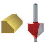 Faithfull FAIRB81 Router Bit TCT 45° Chamfer 1/4in Shank