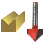 Faithfull FAIRB51 Router Bit TCT V-Groove 13.0mm x 19.1mm 1/4in Shank