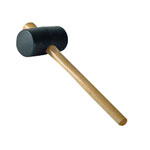 Faithfull YY08RU025E Rubber Mallet - Black 794g (28oz)