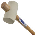 Faithfull YY08RU025G Rubber Mallet - White 567g (20oz)