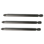 Faithfull FAISBPZ2100 Pozidriv S2 Power Screwdriver Bits PZ2 x 100mm (Pack 3)
