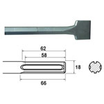 Faithfull FAIMAXSC75 SDS Max Straight Scaling Chisel 75 x 300mm