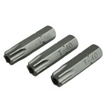 Faithfull FAISBT4025S Security S2 Grade Steel Screwdriver Bits T40S x 25mm (Pk3)