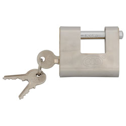 Faithfull FAIPLB60SHUT Brass Shutter Padlock 60mm