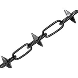 Faithfull 51312JK Spike Chain Black Japanned 6mm x 5m Box - Max. Load 250kg