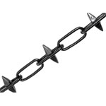 Faithfull 51312JK Spike Chain Black Japanned 6mm x 5m Box - Max. Load 250kg