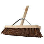 Faithfull FAIBRBAS18H Stiff Bassine Broom 450mm (18in) + Handle & Stay