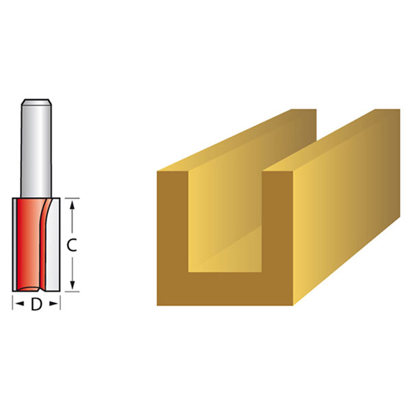  FAIRB217 Router Bit TCT Two Flute 12.7 x 25mm 1/4in Shank