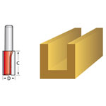 Faithfull FAIRB217 Router Bit TCT Two Flute 12.7 x 25mm 1/4in Shank