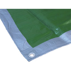 Faithfull FAITARP1812 Tarpaulin Green / Silver 5.4 x 3.6m (18 x 12ft) 80gsm