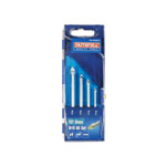 Faithfull FAIGDSET4 Tile & Glass Drill Bit Set of 4 (3-6mm)