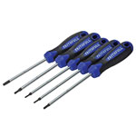 Faithfull FAISDTSET5 TORX (Star) Head Screwdriver Set, 5 Piece
